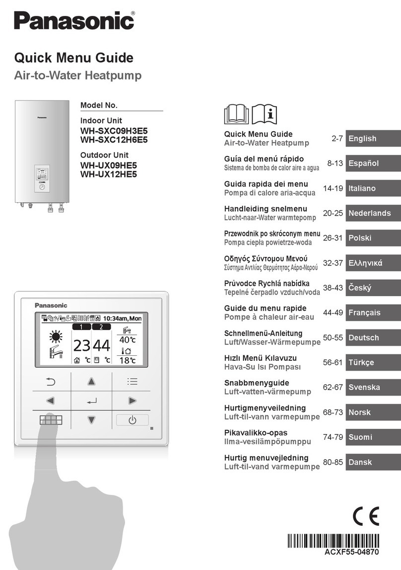 Panasonic Aquarea WH-SXC09H3E5 quick guide