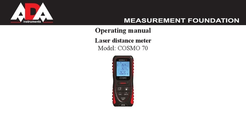 ADA INSTRUMENTS Cosmo 70 operating manual