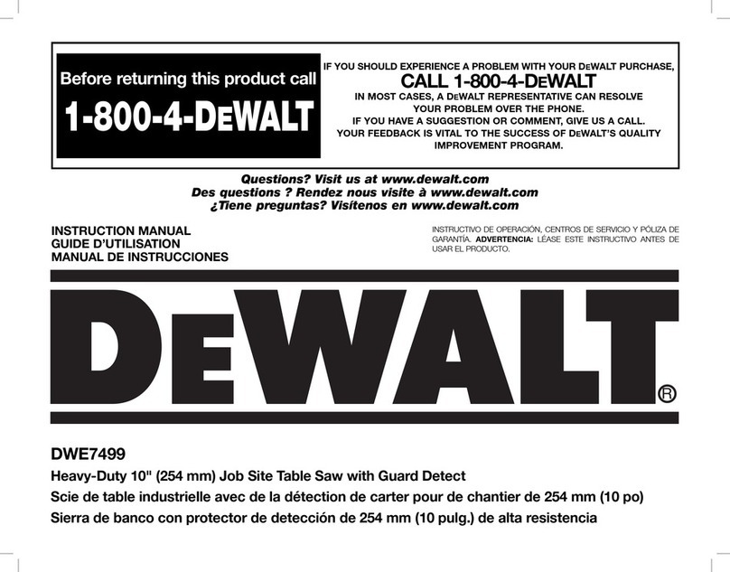 DeWalt DWE7499GD instruction manual