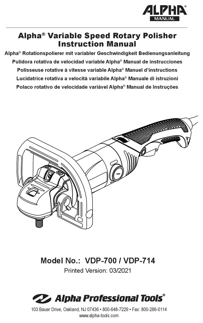 Alpha Professional Tools VDP-714 instruction manual