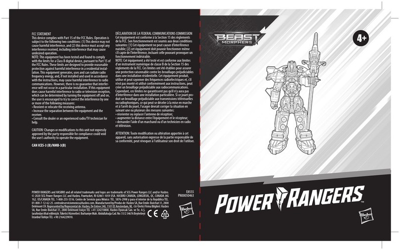 Hasbro Power Rangers Beast Morphers Beast-X King... manual