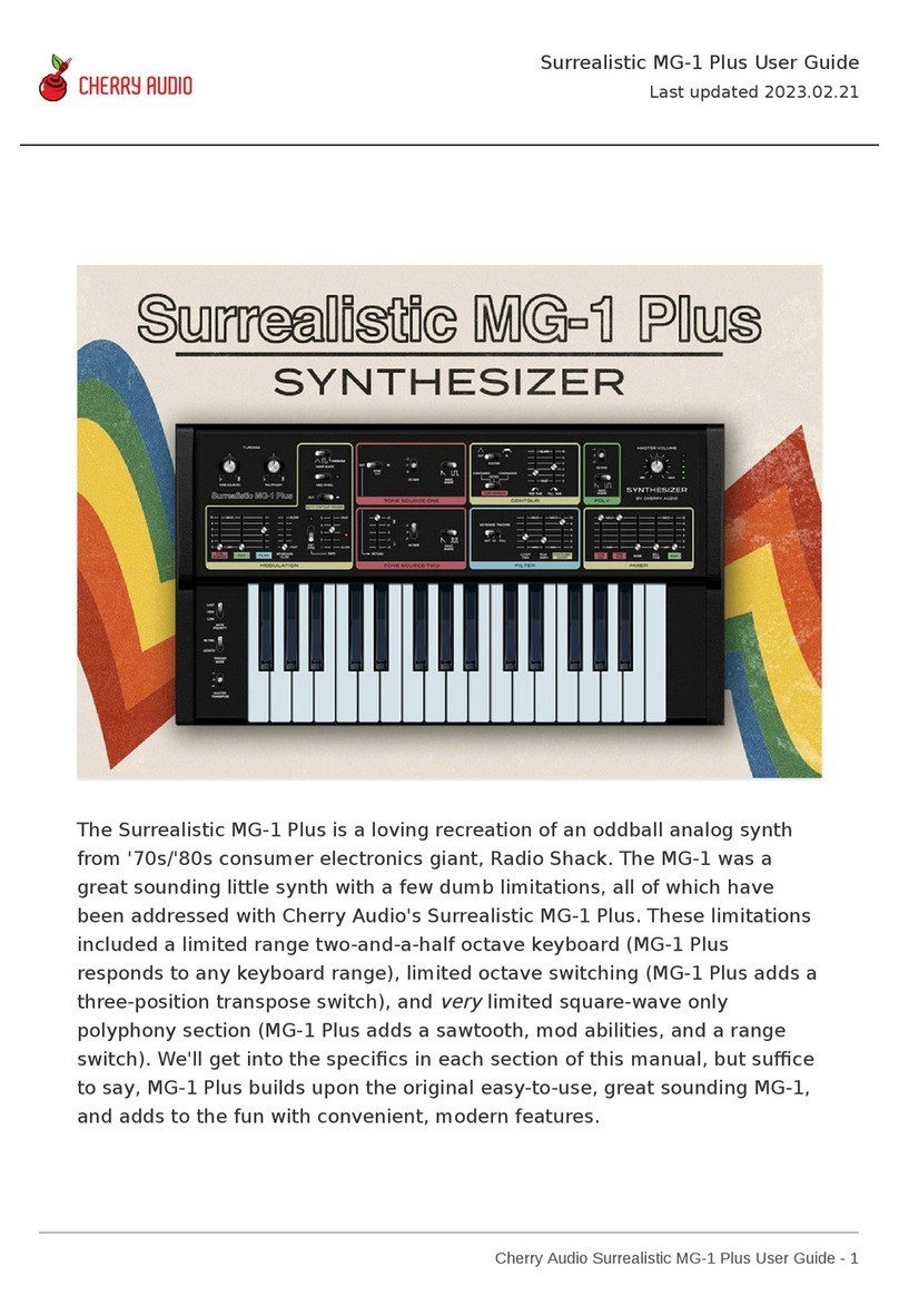 CHERRY AUDIO Surrealistic MG-1 Plus user guide