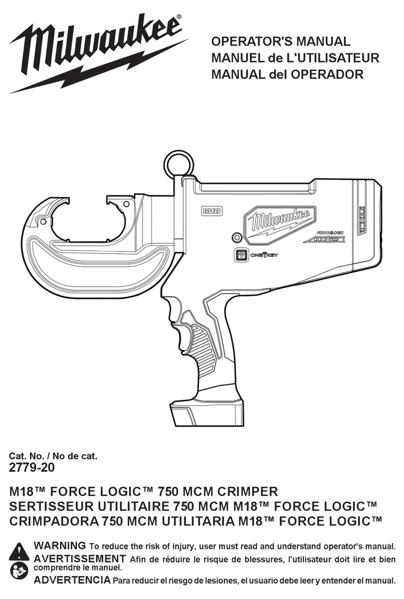 Milwaukee FORCE LOGIC 2779-20 User manual