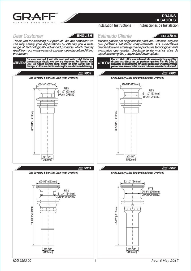Graff 9960 installation instructions Graff 9960 installation instructions