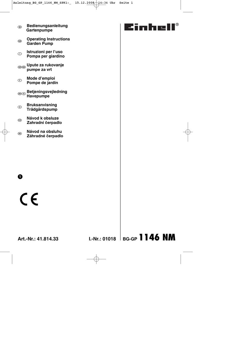 EINHELL BG-GP 1146 NM User manual