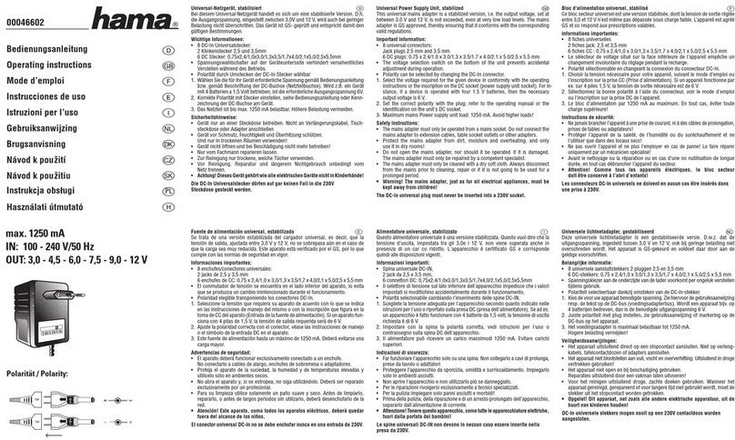 Hama 00046602 operating instructions