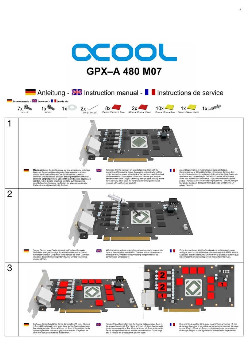 Alphacool GPX-A 480 M07 User manual
