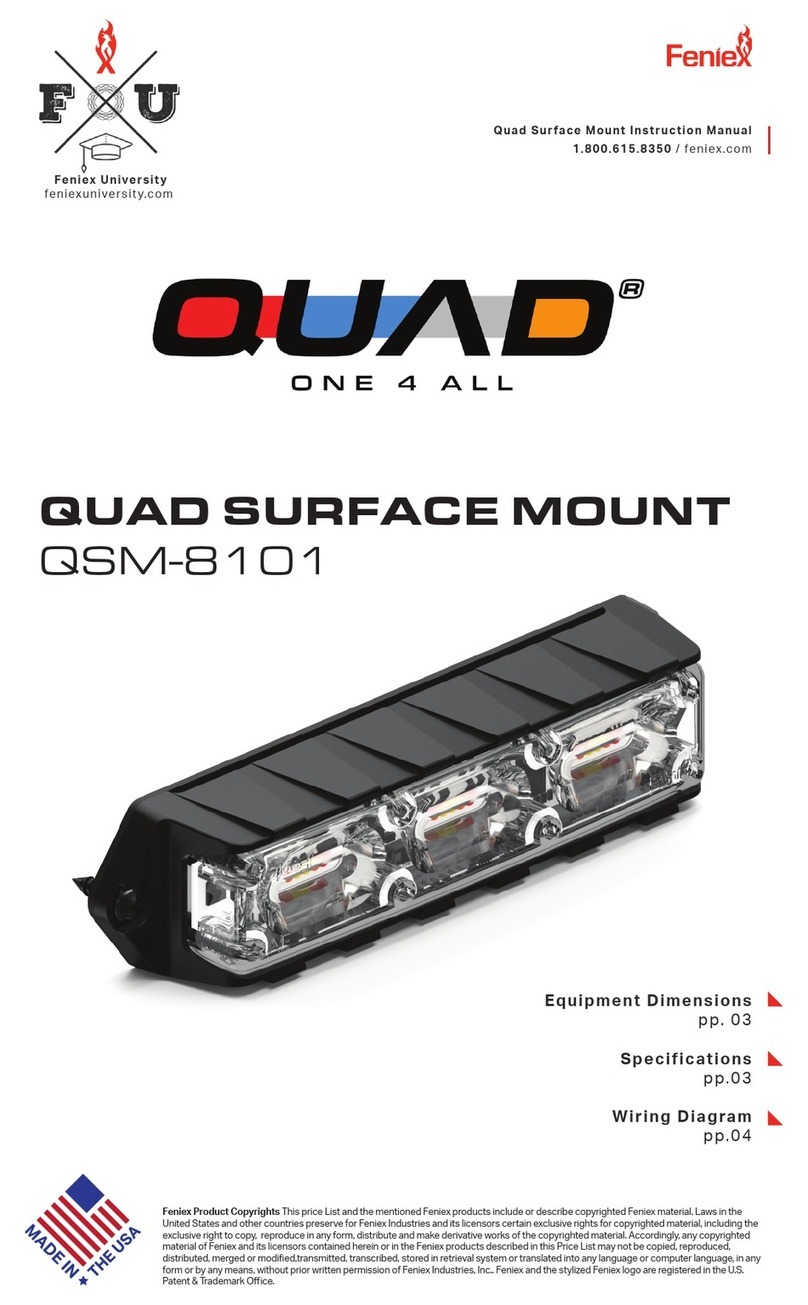 Feniex QUAD QSM-8101 manual