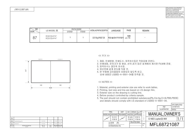 LG RC9155 P F Series owner's manual