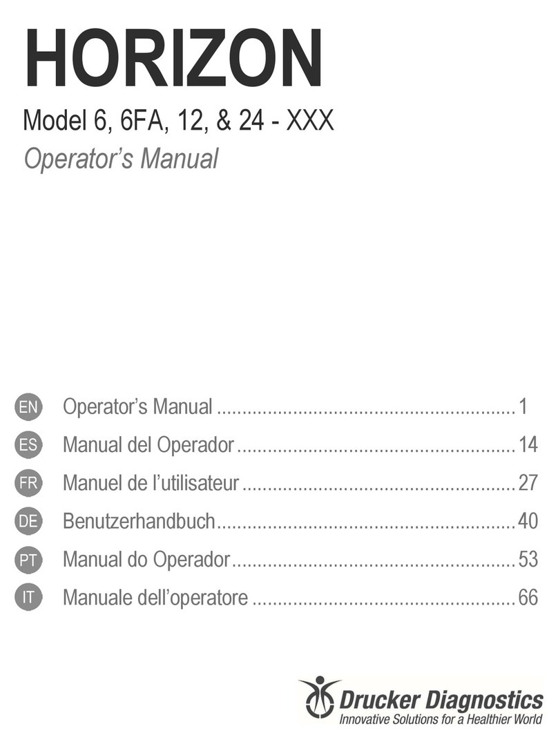Drucker Diagnostics HORIZON 6 Series Operator's manual Drucker Diagnostics HORIZON 6 Series Operator's manual