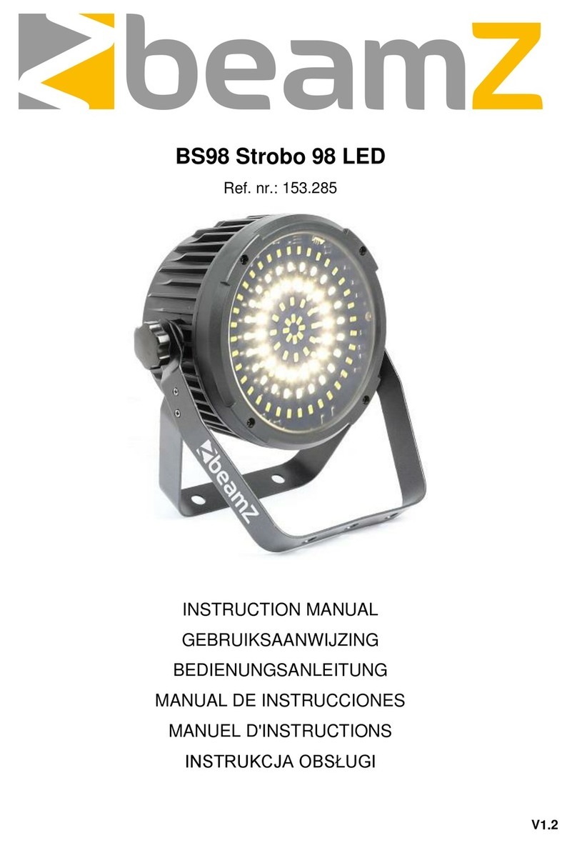 Beamz BS98 Strobo instruction manual