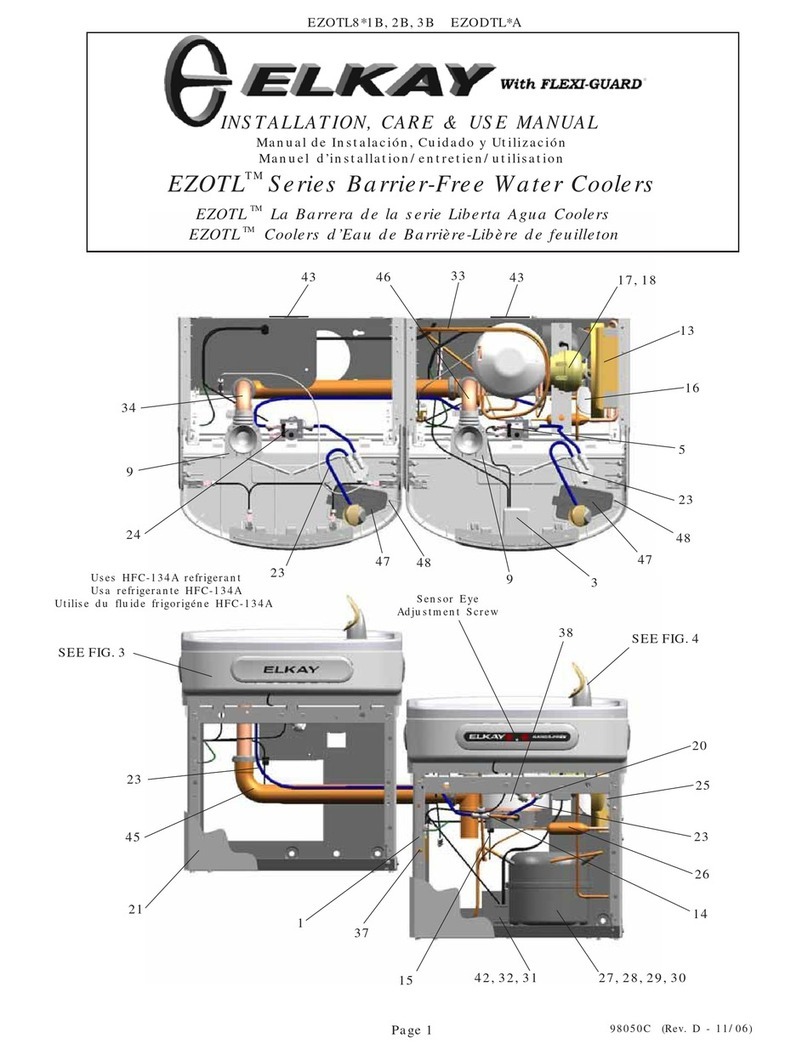 Elkay EZOTL8 1B Series Installation manual