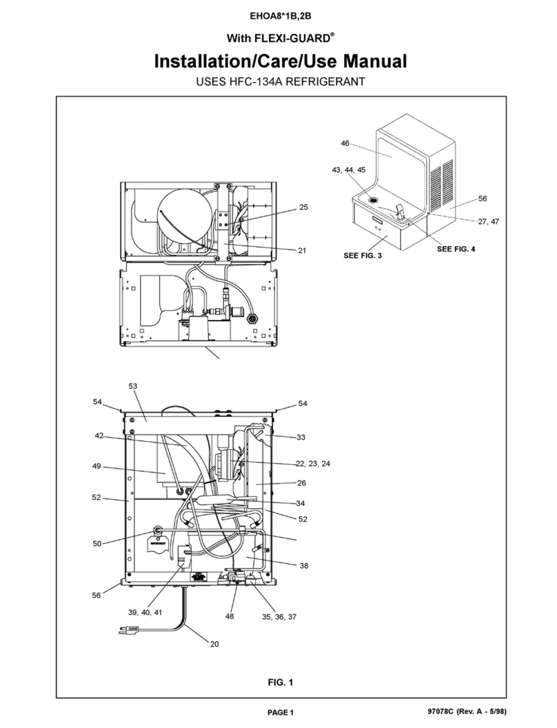 Elkay EHOA8 1B Series Installation, care & use manual