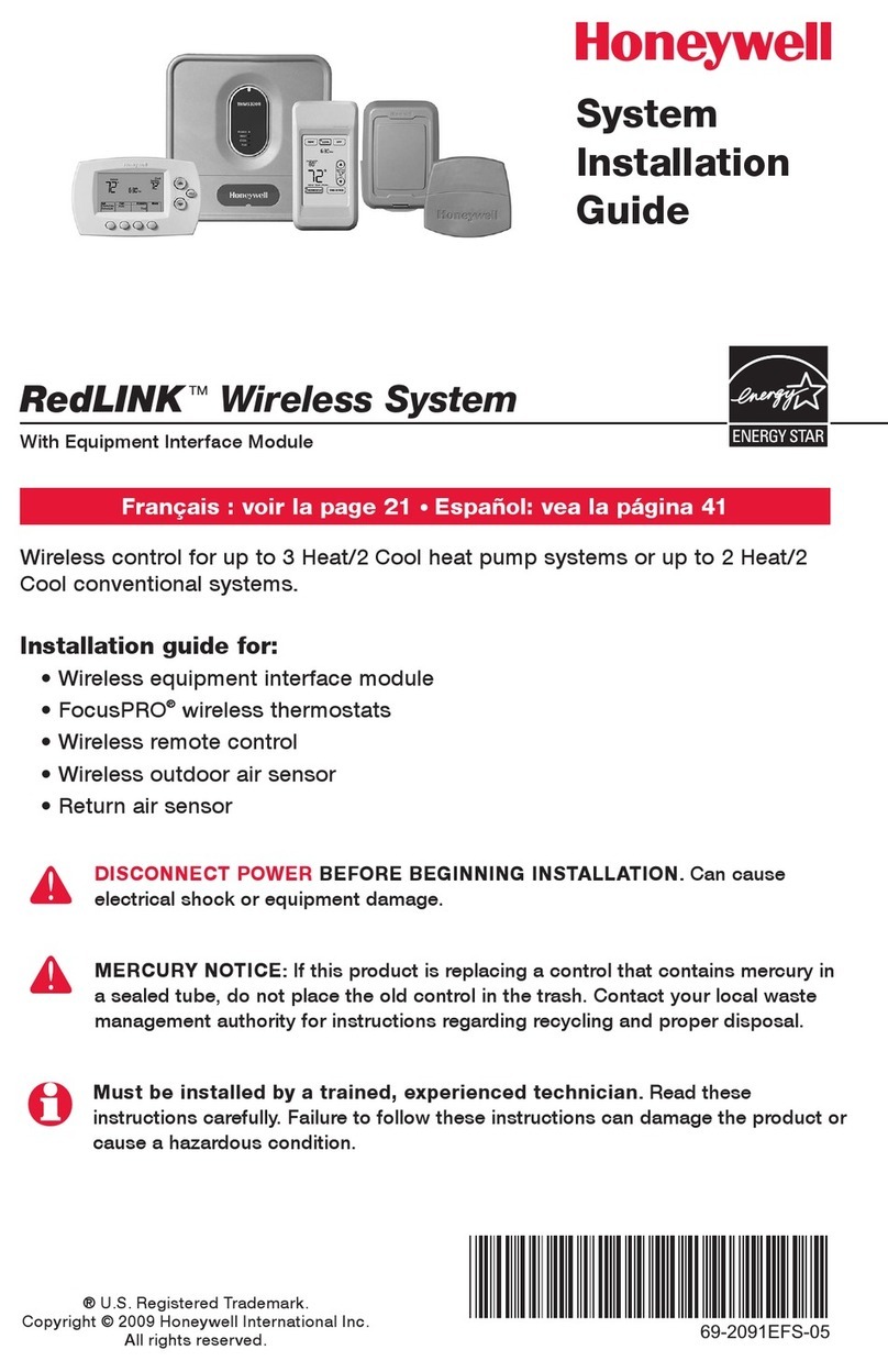 Honeywell RedLINK YTH6320R1015 User guide
