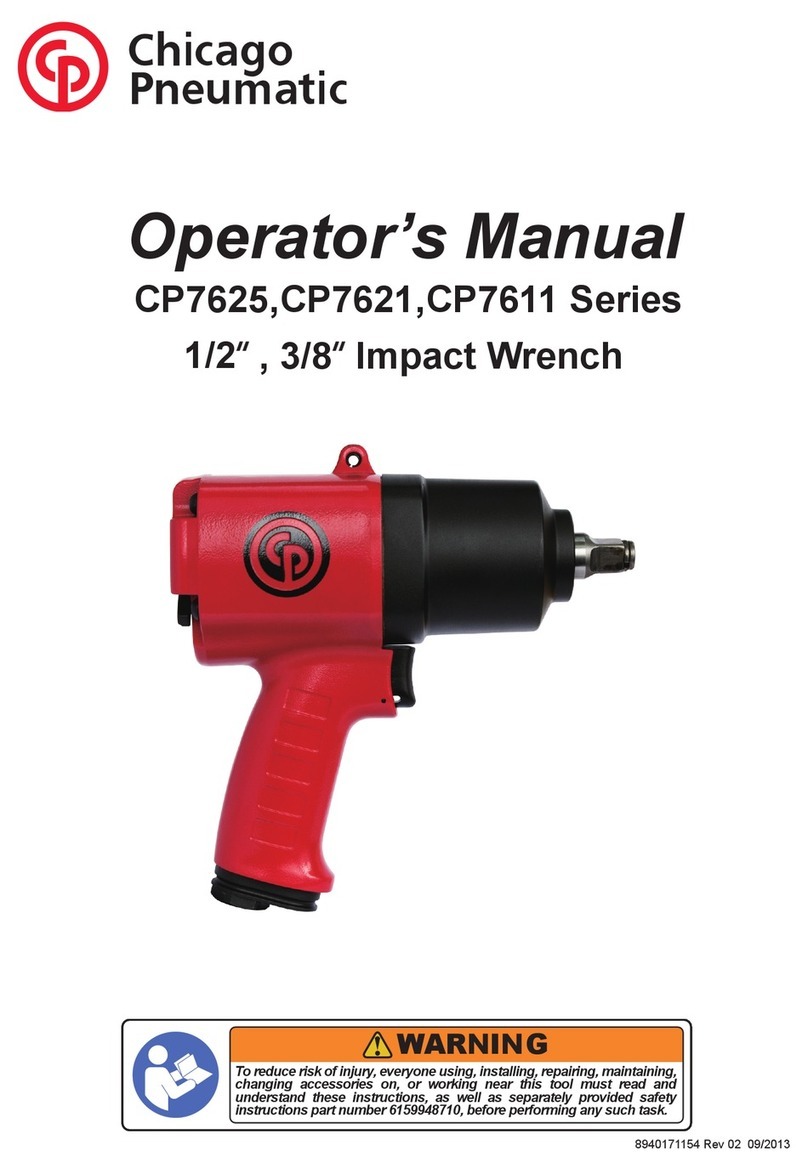 Chicago Pneumatic CP7625 Series Operator's manual Chicago Pneumatic CP7625 Series Operator's manual