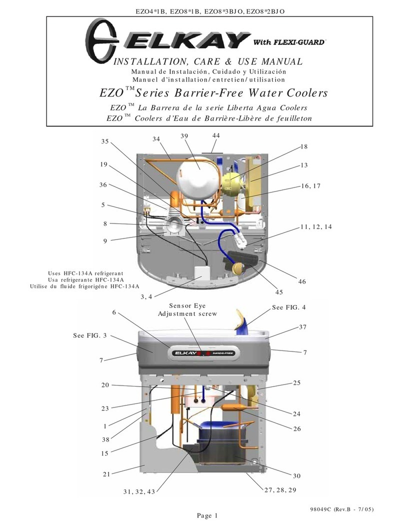 Elkay EZO4 1B Series Installation manual