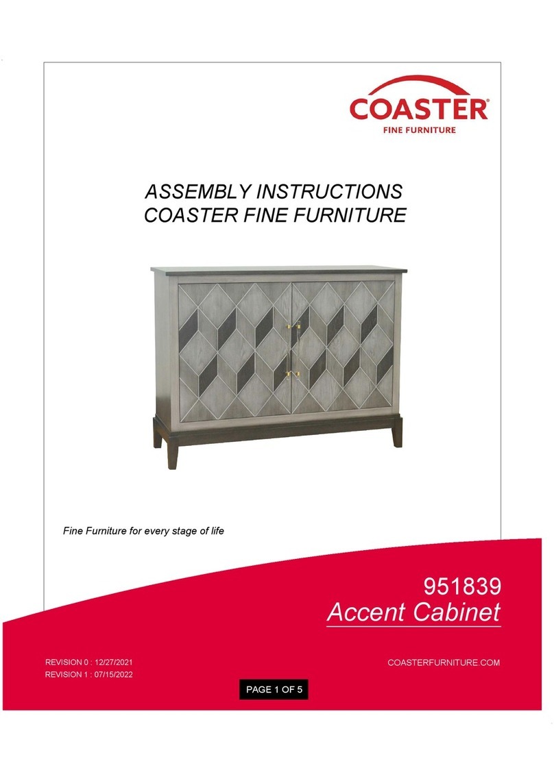 Coaster 951839 Assembly instructions