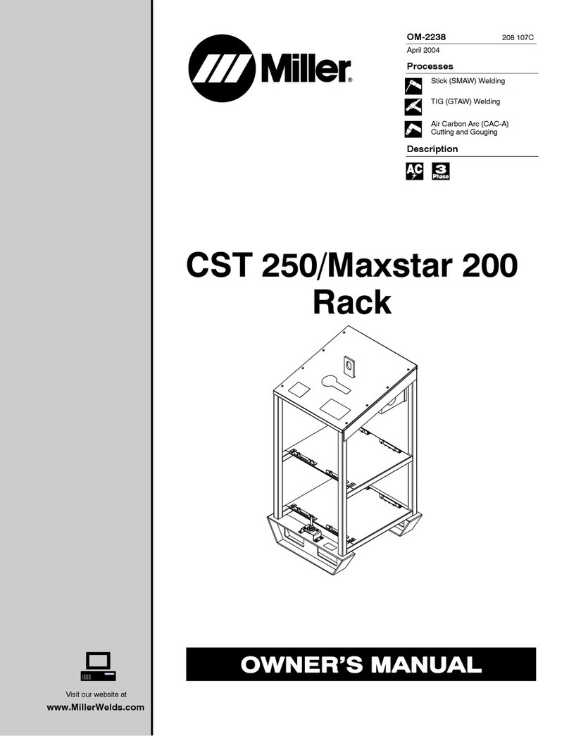 Miller CST 250 owner's manual