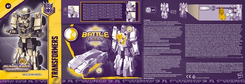 Hasbro Transformers Bumblebee Cyberverse Adventures... User manual