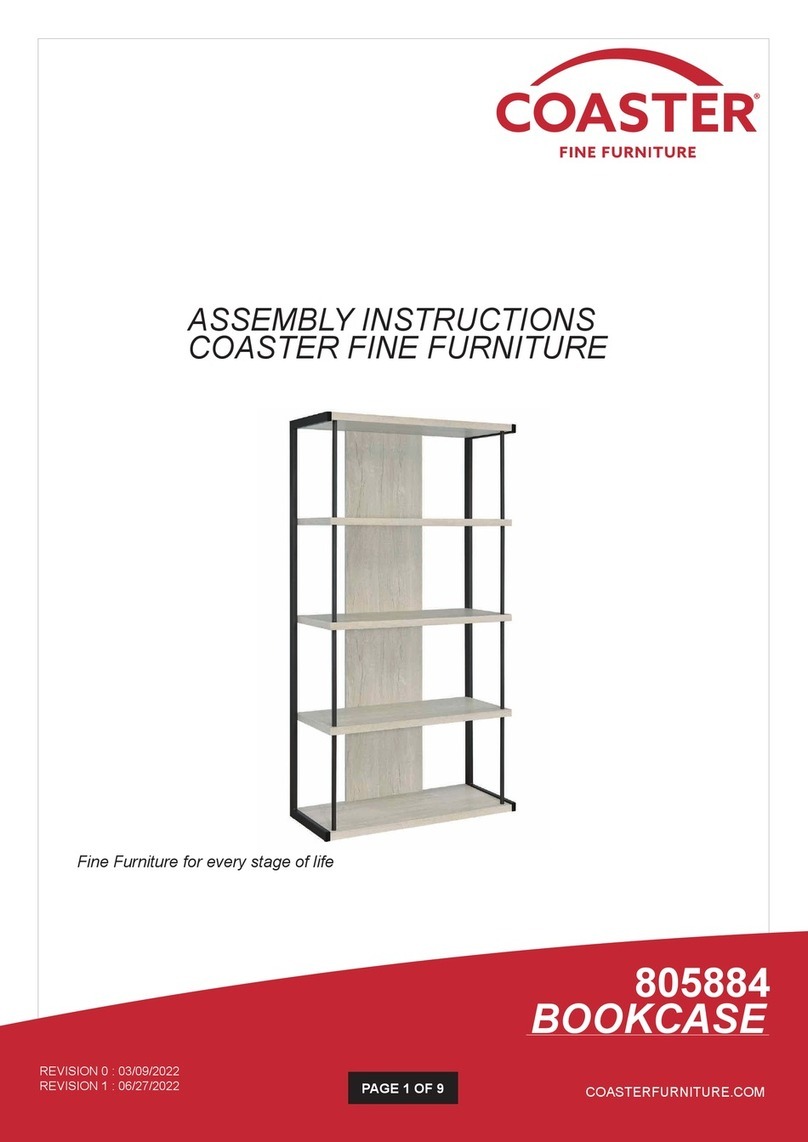 Coaster 805884 Assembly instructions Coaster 805884 Assembly instructions