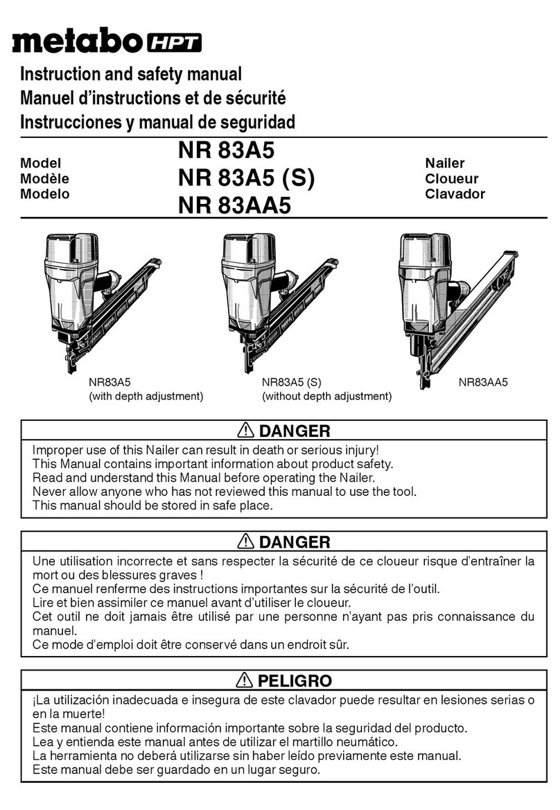 Metabo NR83A5 Instruction Manual