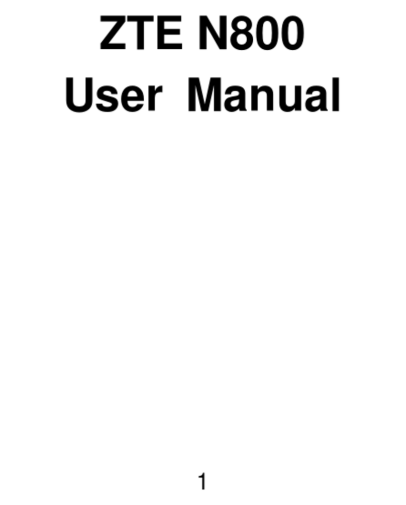 Zte N800 User manual