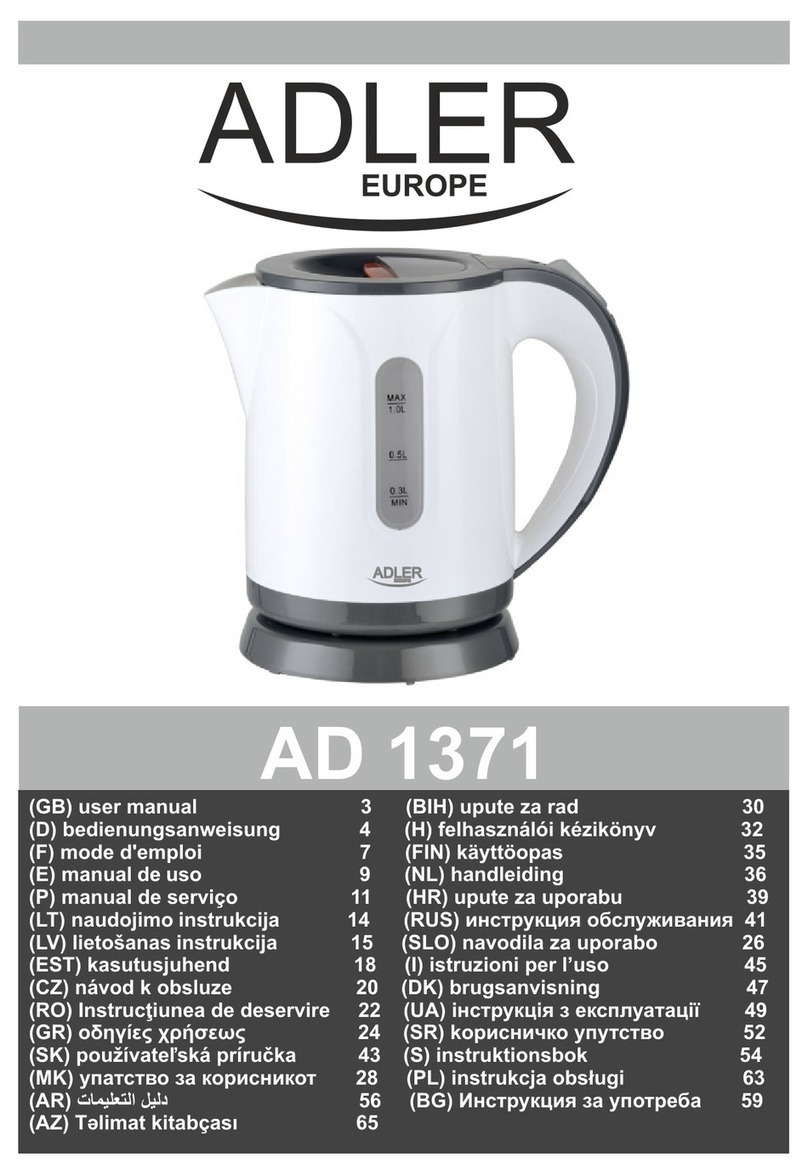 Adler AD 1371 User manual
