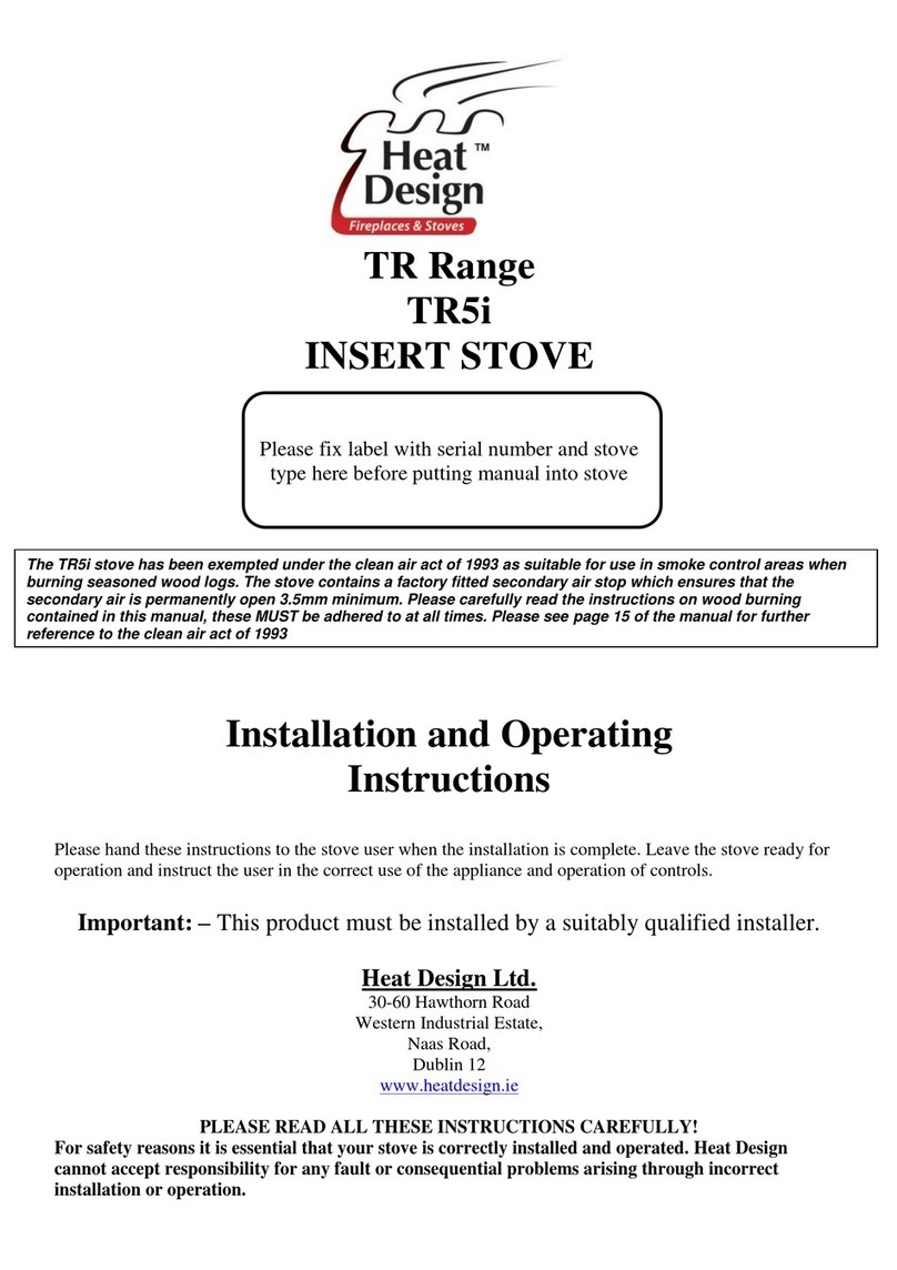 Heat Design TR5i Installation and operating instructions Heat Design TR5i Installation and operating instructions