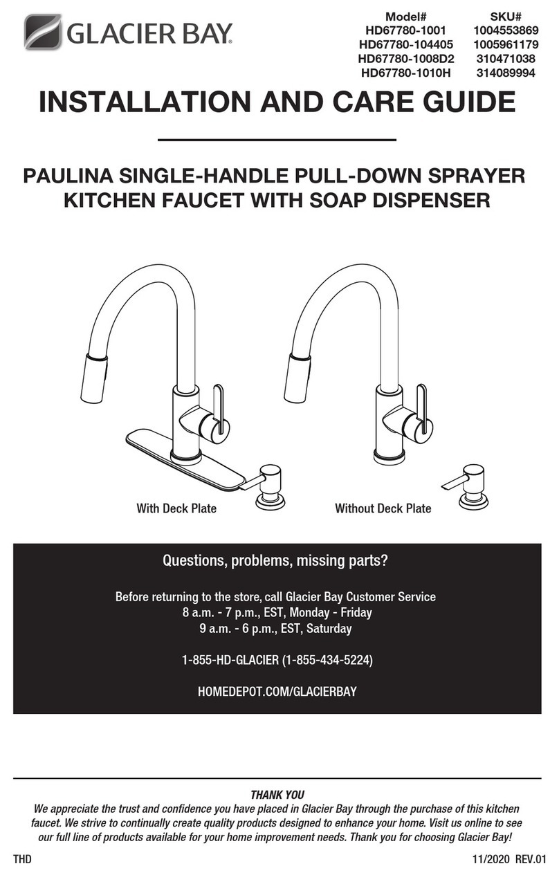 Glacier bay HD67780-104405 Assembly instructions