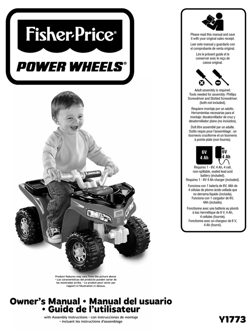 Fisher-Price Power Wheels Y1773 owner's manual Fisher-Price Power Wheels Y1773 owner's manual