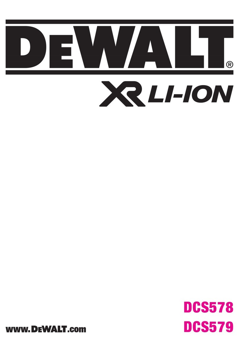 DeWalt DCS579N Original instructions