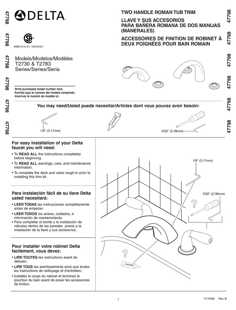 Delta T2783 User manual