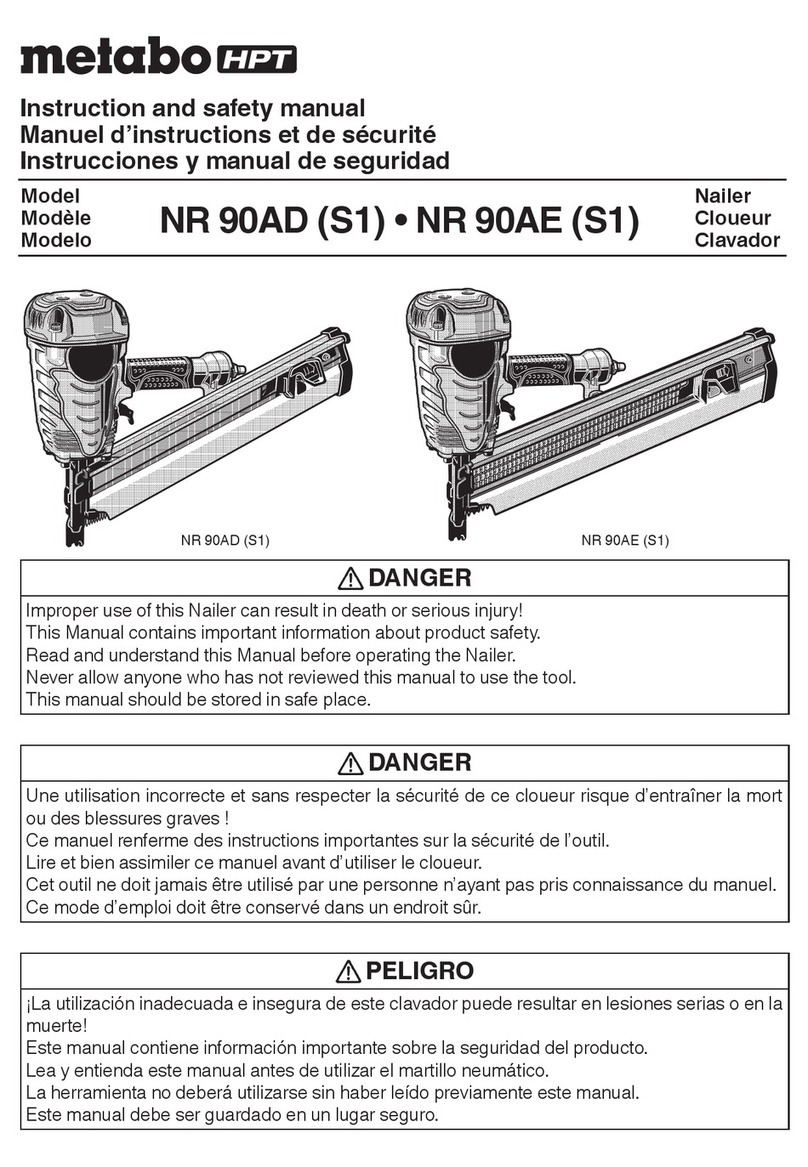 Metabo HPT NR 90AD Instruction and safety manual