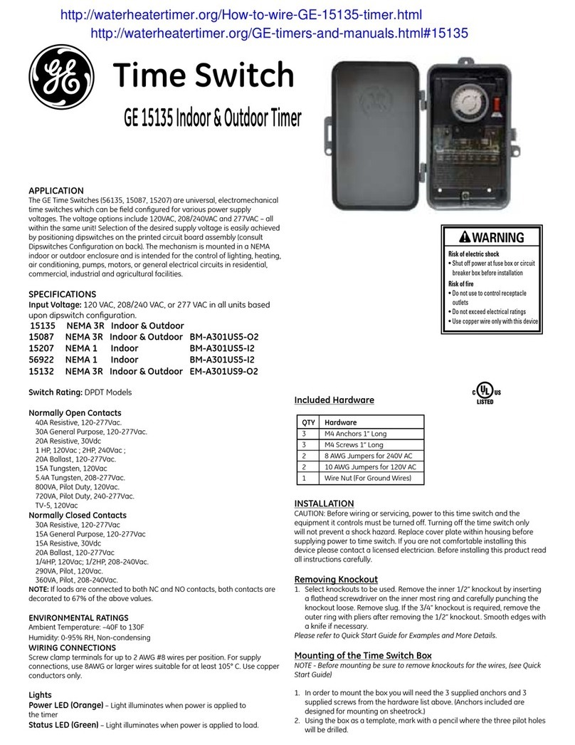 GE 15087 User manual