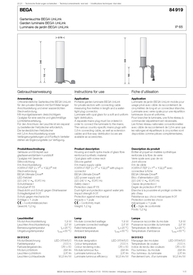 BEGA UniLink 84 919 User manual