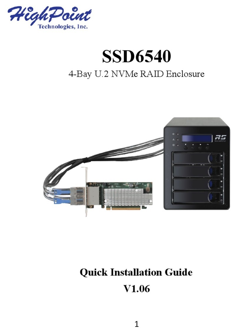 HighPoint SSD6540 Quick installation guide