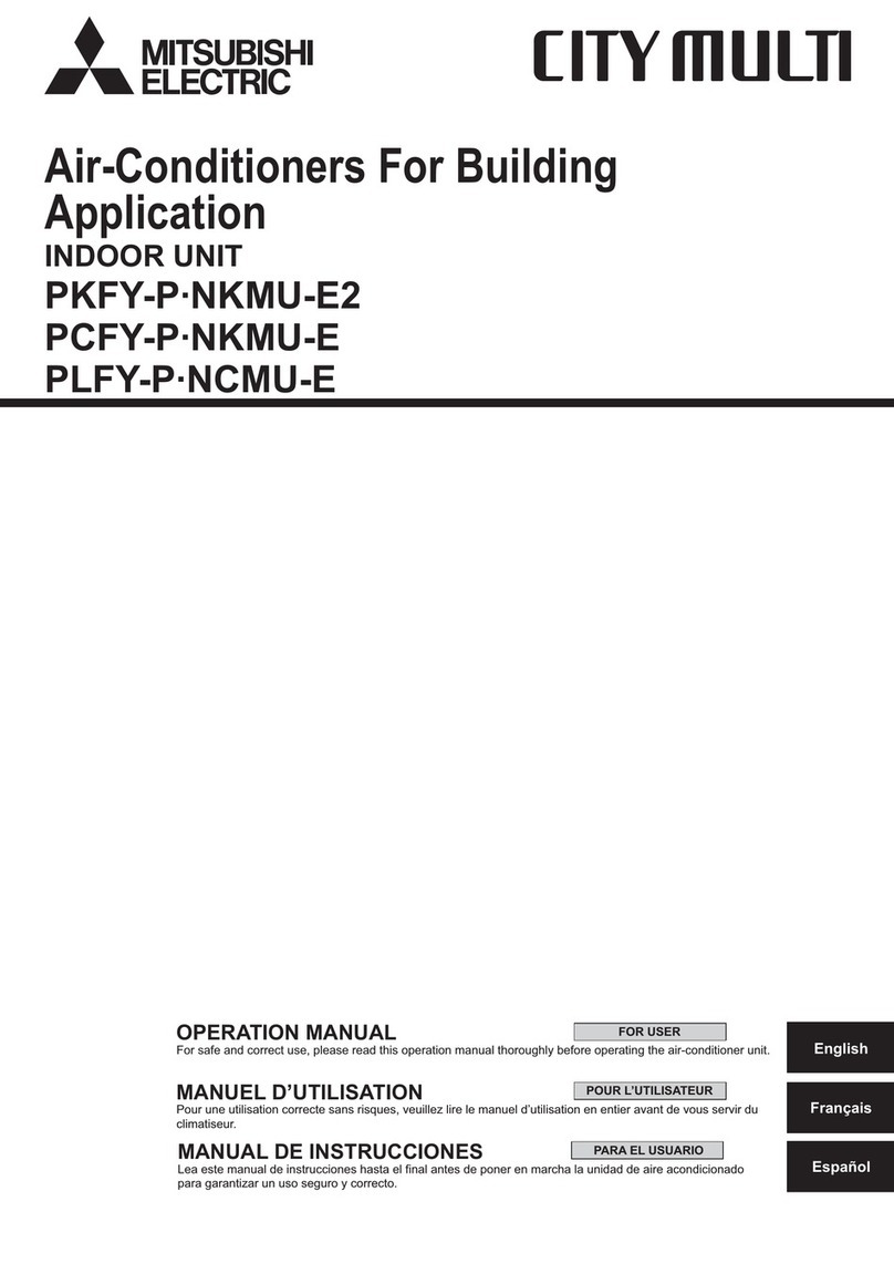 Mitsubishi PKFY-P NKMU-E2 Series User manual Mitsubishi PKFY-P NKMU-E2 Series User manual