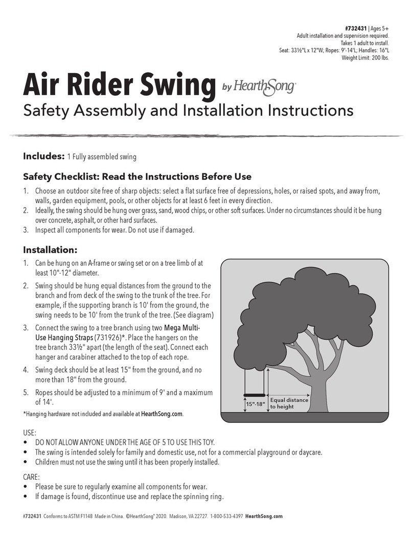 HearthSong Air Rider Assembly and installation instructions