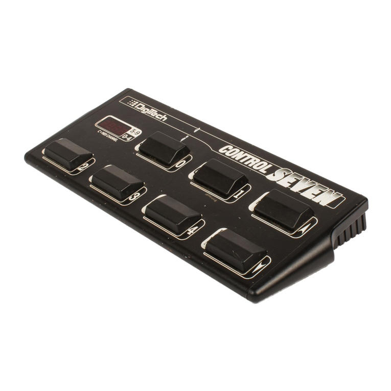 digi-tech Control Seven User manual