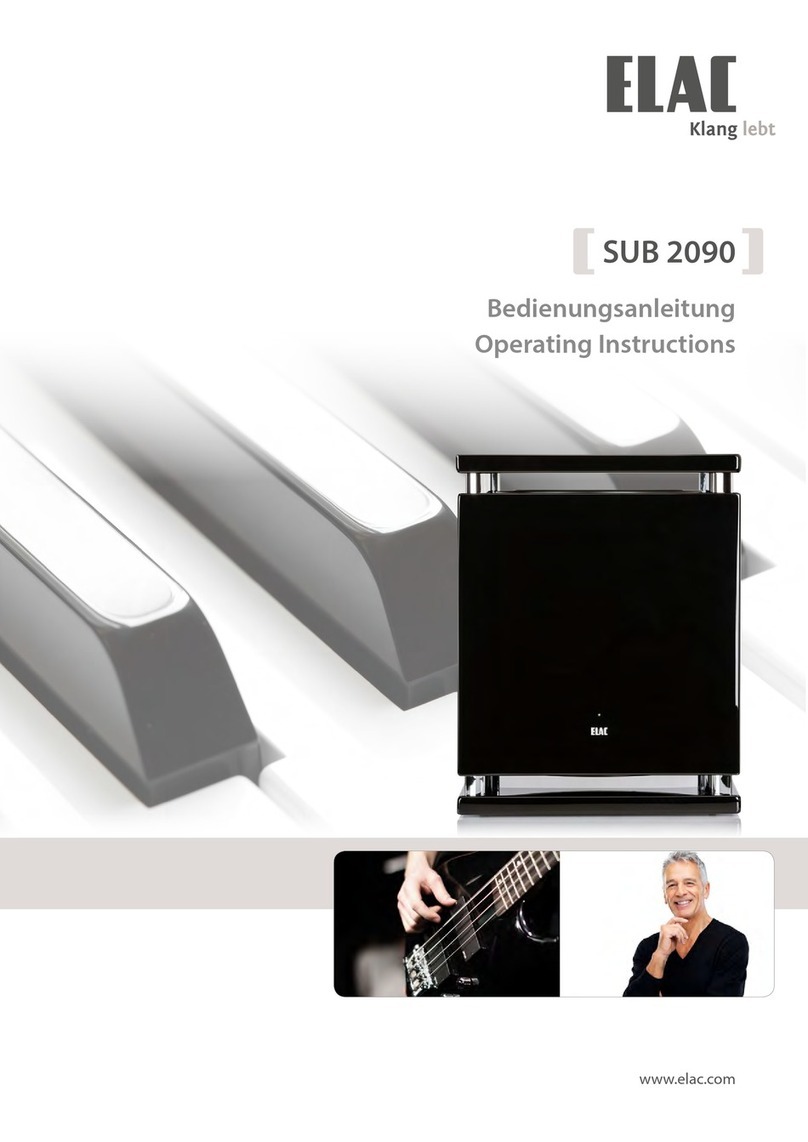 ELAC SUB 2090 operating instructions