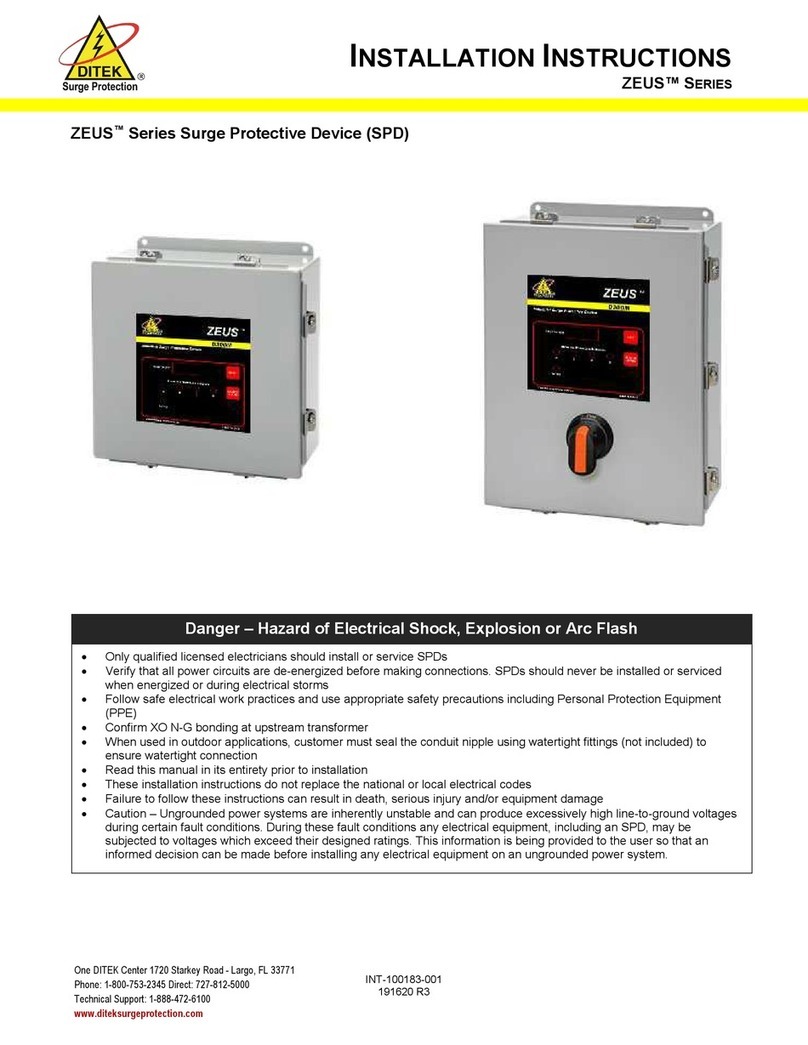 Ditek ZEUS Series installation instructions