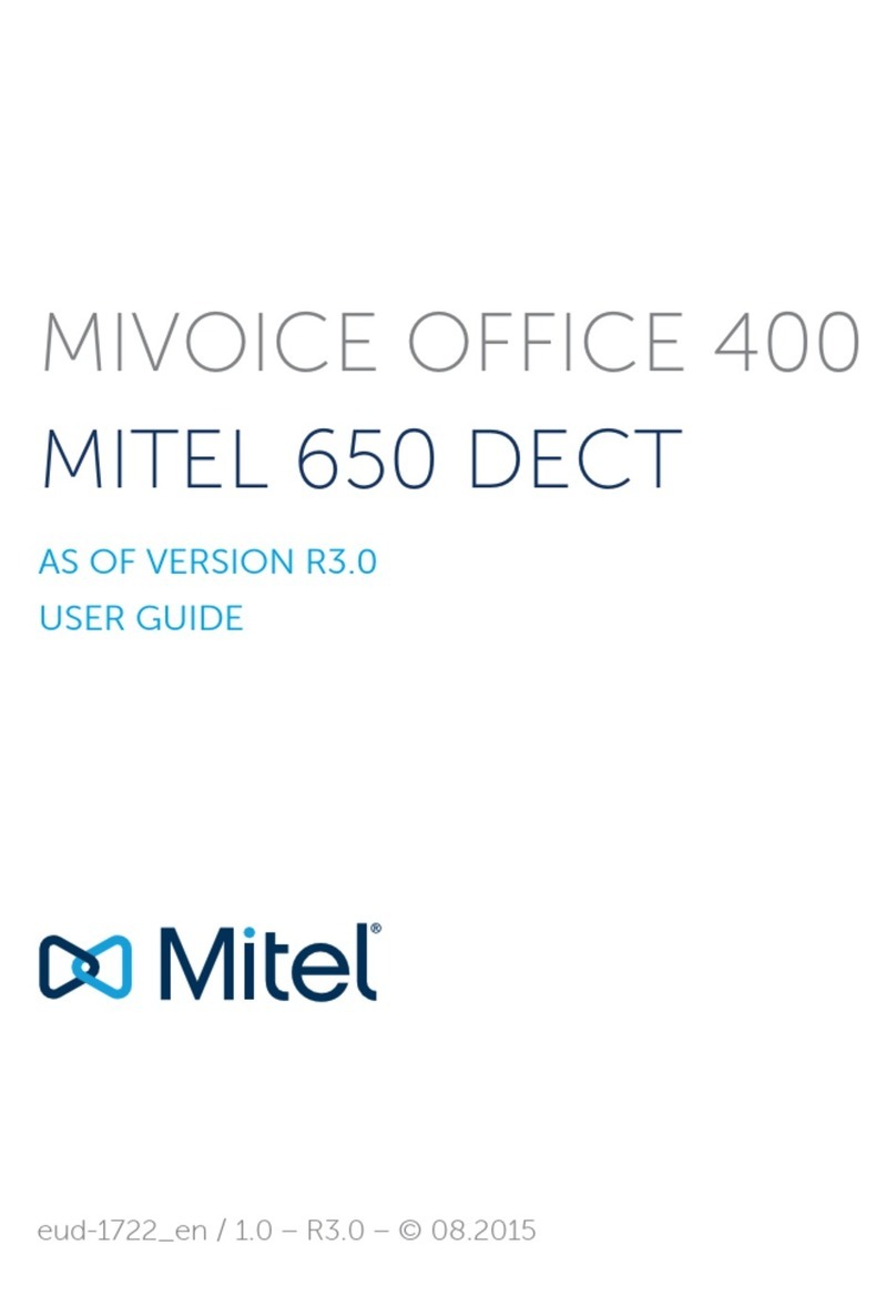 Mitel 650 DECT User manual