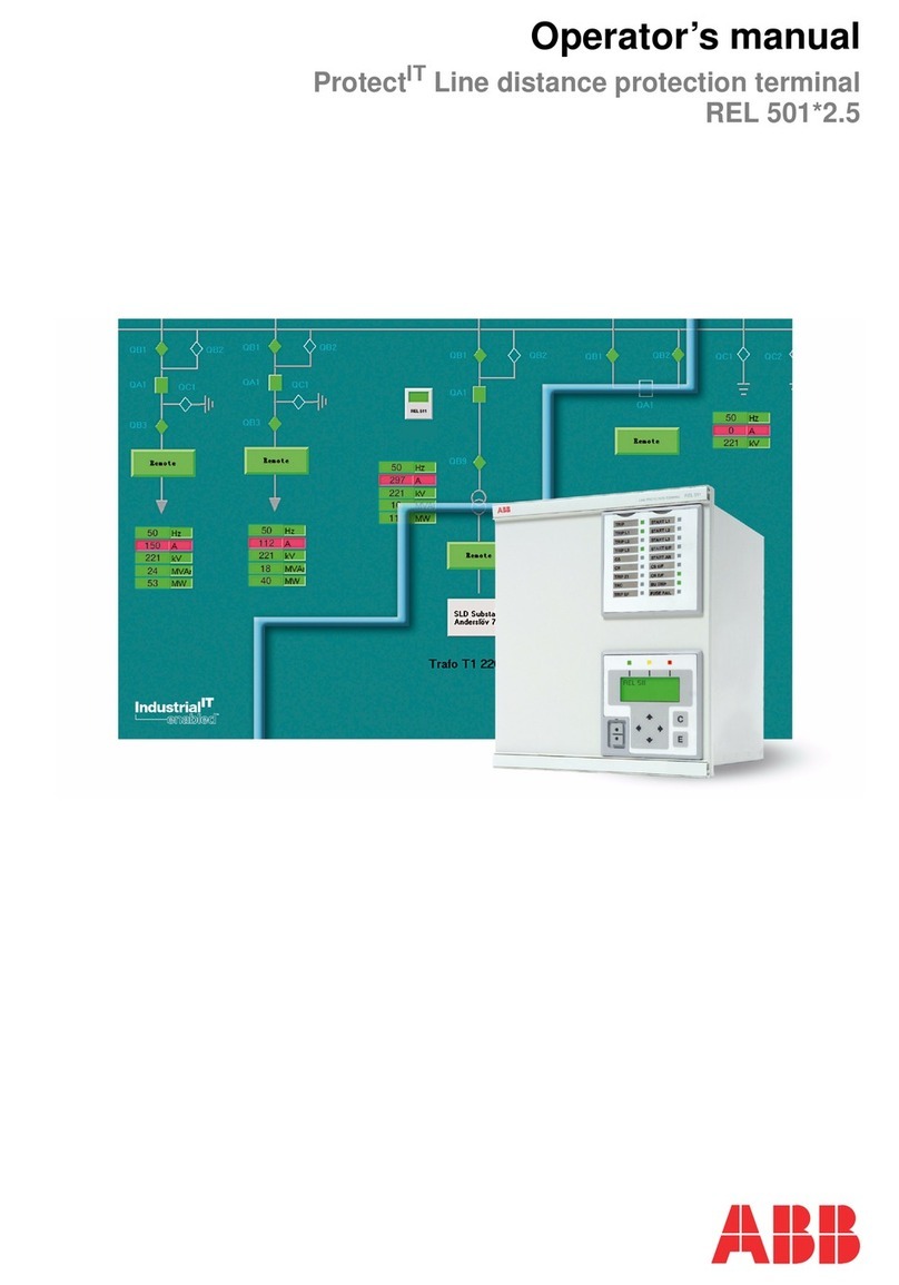 ABB Protect IT REL 501 2.5 Series User manual