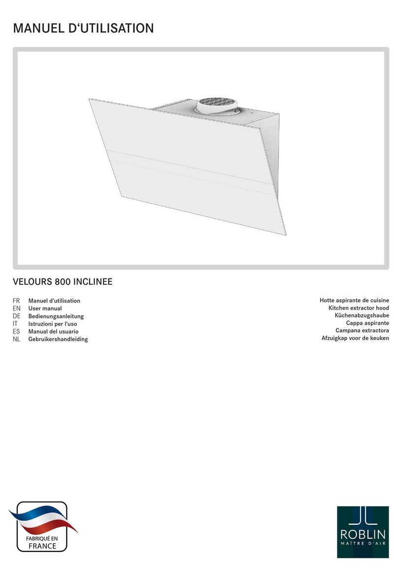 ROBLIN VELOURS 800 user manual