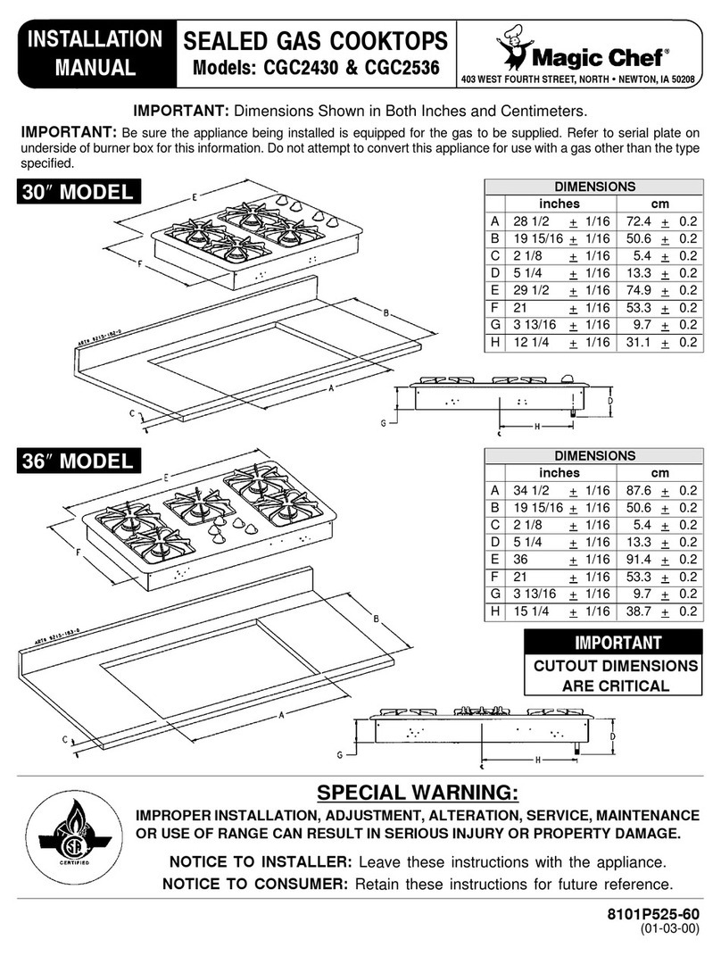 Maytag CGC2430 User manual