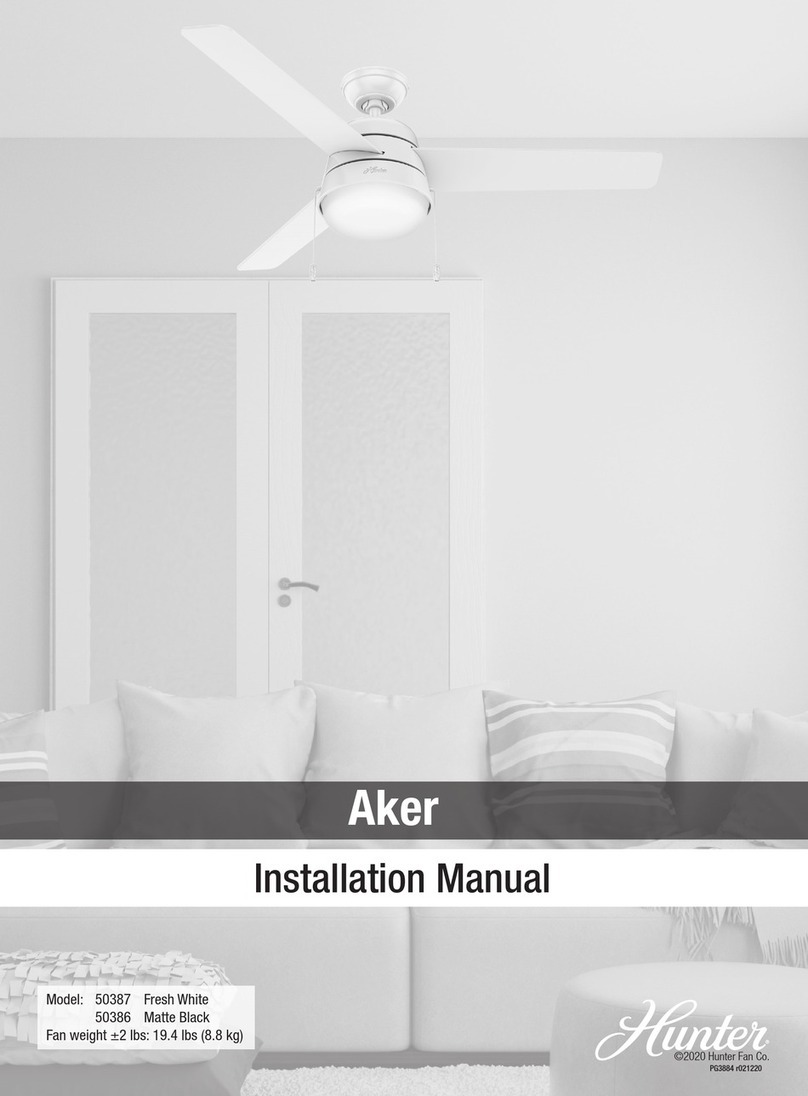 Hunter Aker installation manual Hunter Aker installation manual