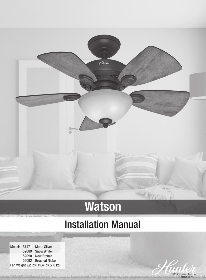 Hunter 51471 User manual