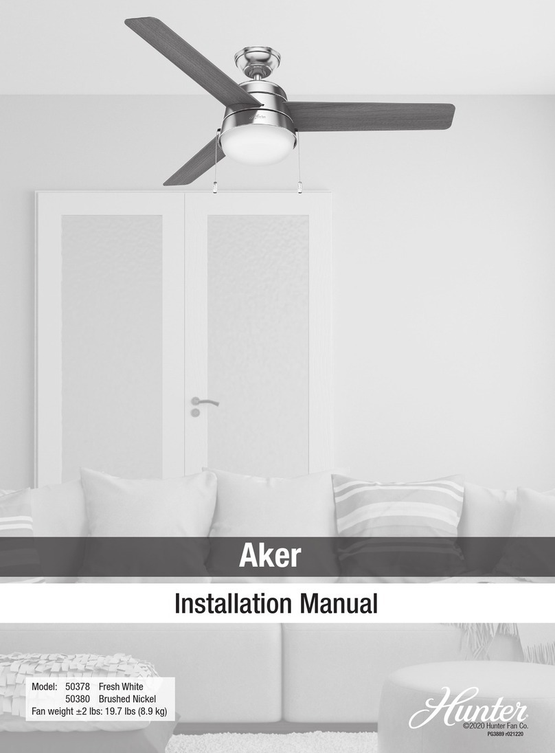 Hunter 50378 User manual