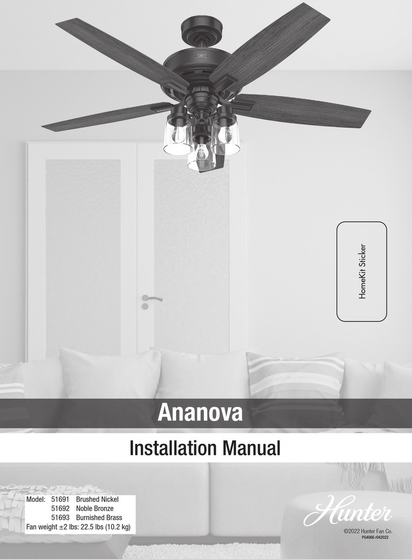 Hunter Ananova User manual