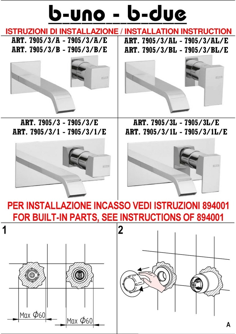 BELLOSTA b-uno Installation instruction BELLOSTA b-uno Installation instruction